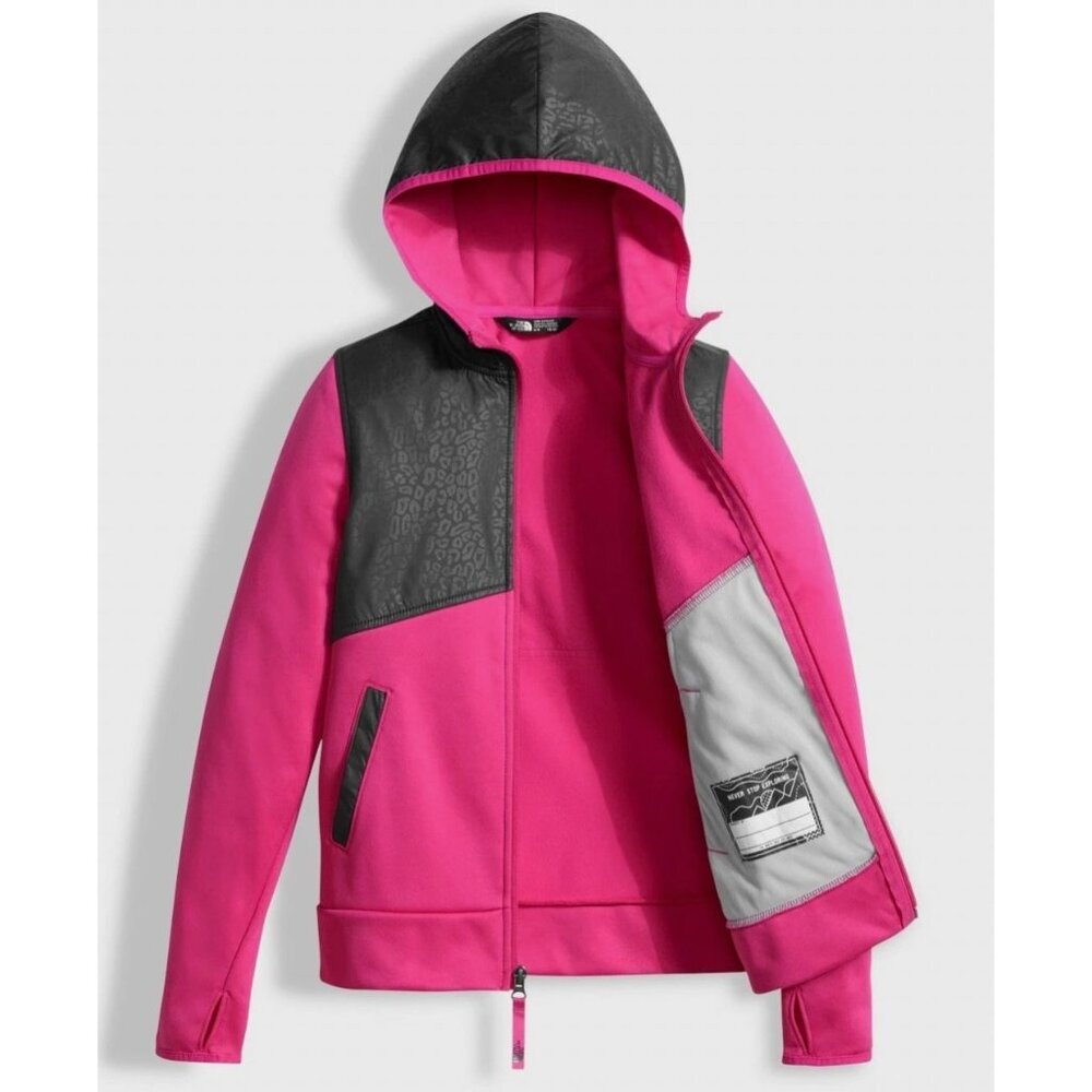 NWT The North Face Girls Kickin It Full Zip Hoodie Pink Size XL [jb]